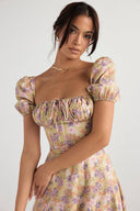 Abigail Draped Midi Dress, view 13