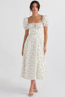 Abigail Draped Midi Dress, view 14