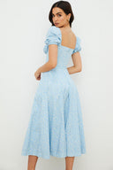 Abigail Draped Midi Dress, view 20