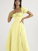 Abigail Draped Midi Dress, view 25