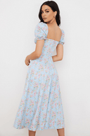 Abigail Draped Midi Dress, view 7