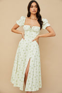 Abigail Draped Midi Dress, view 8