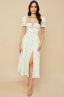 Abigail Draped Midi Dress, view 9