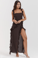 Amara Lightweight Polyester Maxi Dress, view 11