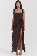 Amara Lightweight Polyester Maxi Dress, view 13