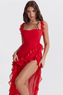 Amara Lightweight Polyester Maxi Dress, view 3