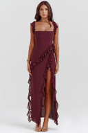 Amara Lightweight Polyester Maxi Dress, view 7