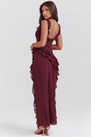 Amara Lightweight Polyester Maxi Dress, view 8