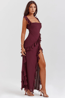 Amara Lightweight Polyester Maxi Dress, view 9