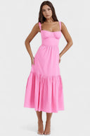 Alice Clean Draped Midi Dress
