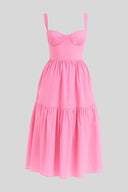 Alice Clean Draped Midi Dress, view 2