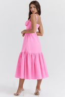 Alice Clean Draped Midi Dress, view 4