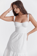 Alice Clean Draped Midi Dress, view 7