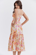 Alice Clean Draped Midi Dress, view 9