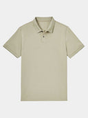 Vaughan Men's Tonal Pattern Knit Polo Shirt