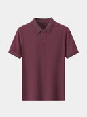 Vaughan Men's Tonal Pattern Knit Polo Shirt, view 12