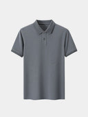 Vaughan Men's Tonal Pattern Knit Polo Shirt, view 13