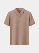 Vaughan Men's Tonal Pattern Knit Polo Shirt, view 14