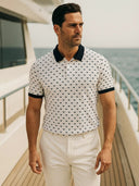 Julian Men's Triangle Print Polo Shirt, view 2