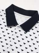 Julian Men's Triangle Print Polo Shirt, view 3