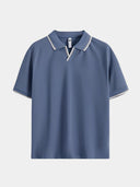 Reid Men's V-Neck Polo Shirt, view 6