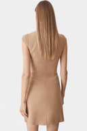 Anika Panelled Cut-Out Pleated Midi Dress, view 4
