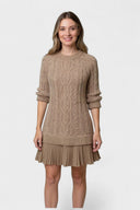 Alma Recycled Yarn Knit Mini Dress, view 6