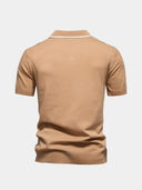 Fletcher Men's Retro Striped Polo Shirt, view 8