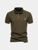 Hudson Men's Crown Pattern Polo Shirt, view 8