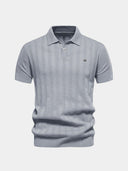 Kai Men's Cord Detail Polo Shirt, view 3