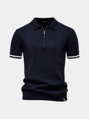 Blake Men's Zip Neck Knit Polo Shirt, view 12
