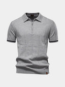 Blake Men's Zip Neck Knit Polo Shirt, view 13