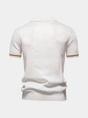 Blake Men's Zip Neck Knit Polo Shirt, view 22