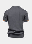 Blake Men's Zip Neck Knit Polo Shirt, view 23