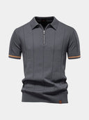 Blake Men's Zip Neck Knit Polo Shirt, view 24