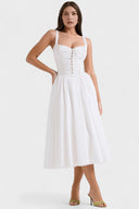 Anais Draped Occasion Midi Dress