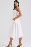 Anais Draped Occasion Midi Dress, view 4
