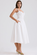 Anais Draped Occasion Midi Dress, view 5