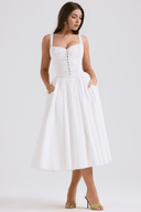 Anais Draped Occasion Midi Dress, view 6