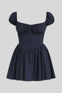 Colette Soft Sheen Polyester Mini Dress, view 2