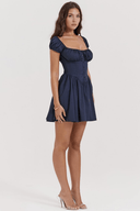 Colette Soft Sheen Polyester Mini Dress, view 3