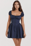 Colette Soft Sheen Polyester Mini Dress, view 5