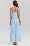 Antonia Flowing Polyester Maxi Dress, view 3