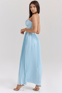 Antonia Flowing Polyester Maxi Dress, view 4