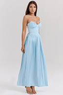 Antonia Flowing Polyester Maxi Dress, view 5