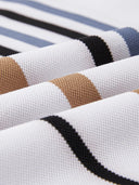 Manly Men's Sunset Striped Polo Shirt, view 25
