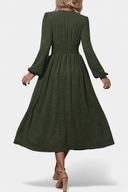 Audra Swiss Dot Long Sleeve Midi Dress, view 9