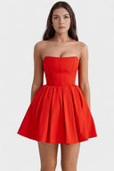 Ciara Tailored Red or White Mini Dress