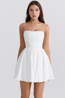 Ciara Tailored Red or White Mini Dress, view 11