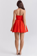 Ciara Tailored Red or White Mini Dress, view 4